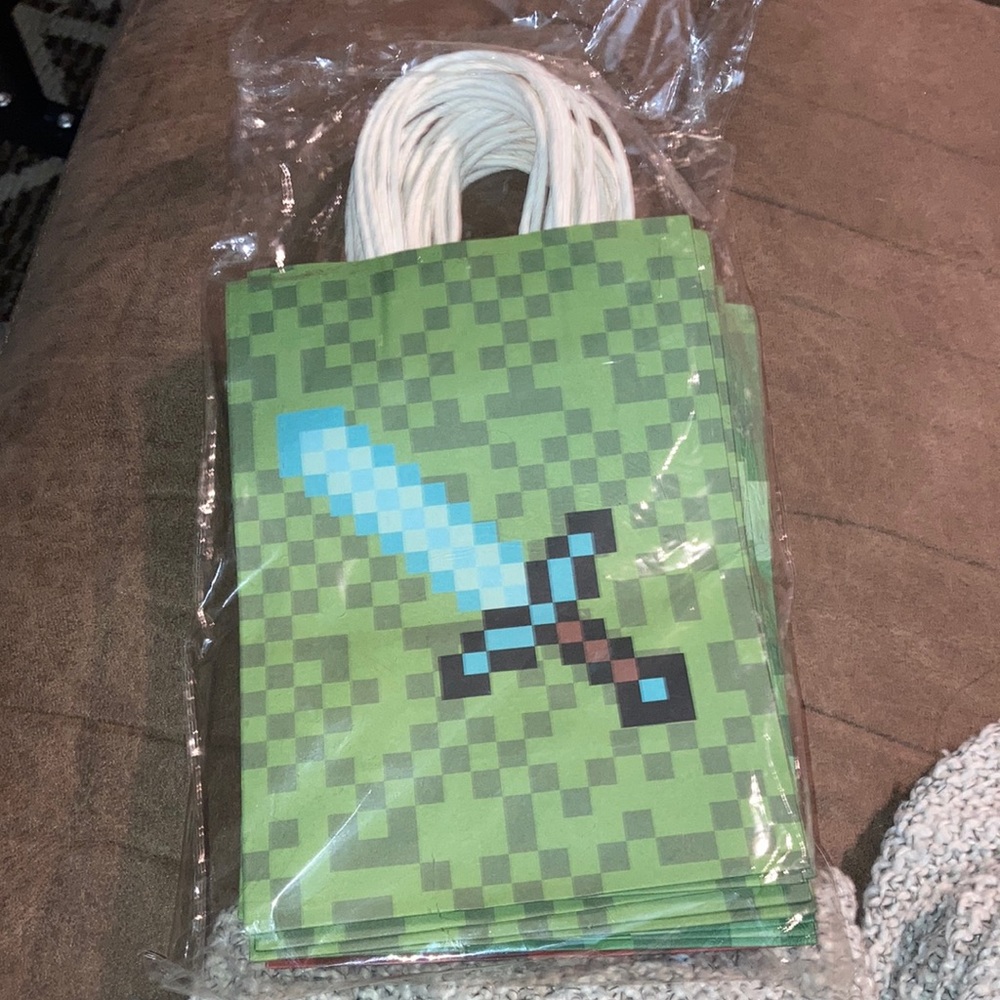 Minecraft party bags